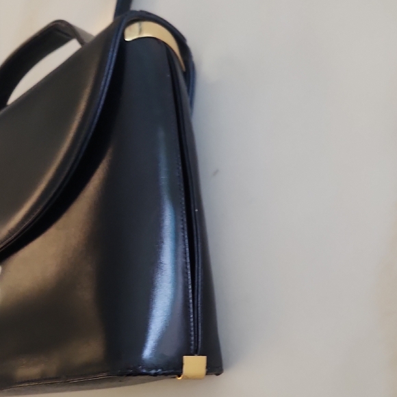 Dior Collectible Vintage 2 Way Bag. Classic Navy Blue With Original Strap! Rare! - Picture 6 of 15